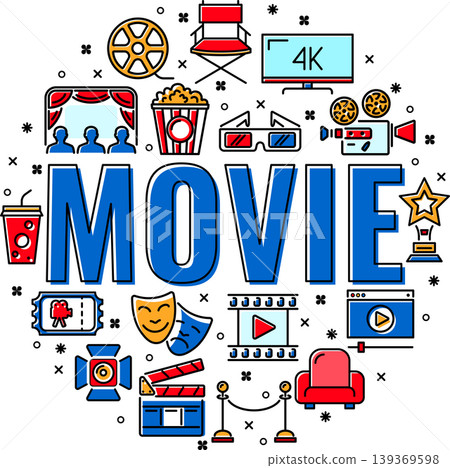 Cinema and Movie Banner Cinema and Movie Banner 139369598