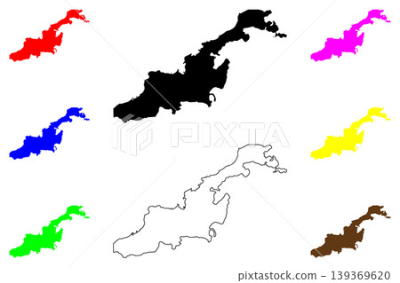 Zonguldak city (Republic of Turkiye, Turkey) map vector illustration, scribble sketch Zonguldak map 139369620