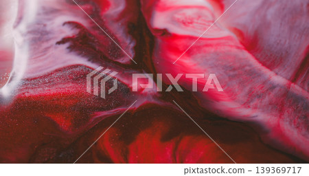 Paint wave. Colorful spill ink. Defocused red pink purple vibrant liquid sparkling particles floating on abstract bright background. Paint wave. Colorful spill ink. Defocused red pink purple vibrant liquid sparkling particles floating on abstract bright background. 139369717