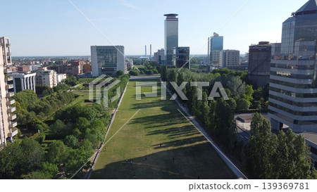 Panoramic View of Brescia Cityscape and Parco Tarello Panoramic View of Brescia Cityscape and Parco Tarello 139369781