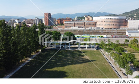 Panoramic View of Brescia Cityscape and Parco Tarello Panoramic View of Brescia Cityscape and Parco Tarello 139369782