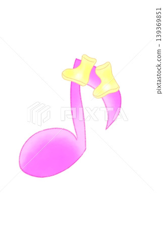 Musical notes with boots Musical notes with boots 139369851