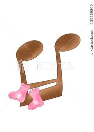 Musical notes with boots Musical notes with boots 139369860