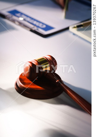 Consultation and conference of professional businesswoman and Male lawyers working and discussion having at law firm in office. Concepts of law, Judge gavel with scales of justice Consultation and conference of professional businesswoman and Male lawyers working and discussion having at law firm in office. Concepts of law, Judge gavel with scales of justice 139370267