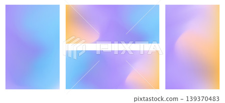 Set of bright abstract liquid vector wavy turquoise, purple and orange mesh gradient backgrounds. Vibrant violet, pink digital watercolor gradation for blurry concept, fluid design, banner Set of bright abstract liquid vector wavy turquoise, purple and orange mesh gradient backgrounds. Vibrant violet, pink digital watercolor gradation for blurry concept, fluid design, banner 139370483