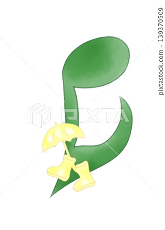 Musical notes with rain gear Musical notes with rain gear 139370509