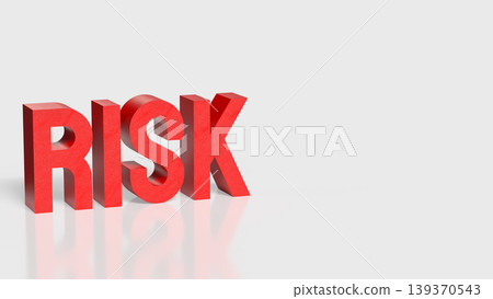 Risk Management Warning Concept 3d render. Risk Management Warning Concept 3d render. 139370543