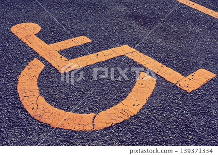 Wheelchair mark Wheelchair mark 139371334