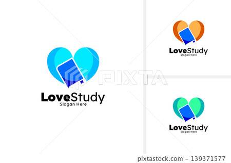 Love Study logo design concept. Creative education logo design template 139371577