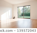 Large windows and an open interior space with a natural background 139372043