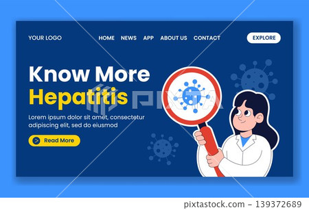 World Hepatitis Day Flat Cartoon Hand Drawn Social Media Landing Page Template World Hepatitis Day Flat Cartoon Hand Drawn Social Media Landing Page Template 139372689