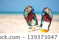 Summer Fashion tourism woman accessories to travel in the beach. 139373047
