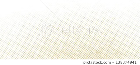 Dotted beige halftone sand background. Pixel speckle paper texture. Retro craft ecru wallpaper. Grunge grainy sandy overlay. Dirty canvas material backdrop. Vector brown sackcloth halftone pattern 139374941