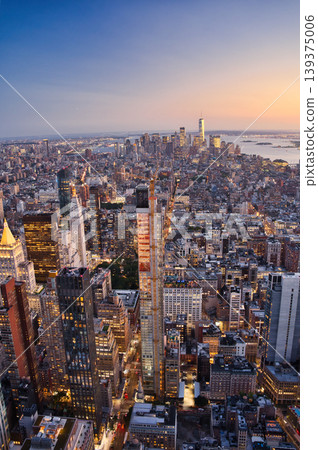 Sunset view from the Empire State Building / New York Sunset view from the Empire State Building / New York 139375006