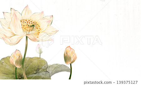 New Chinese and Japanese style landscape architecture illustration with traditional aesthetic art imagery New Chinese and Japanese style landscape architecture illustration with traditional aesthetic art imagery 139375127