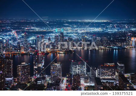 從帝國大廈看到的夜景 / 紐約 從帝國大廈看到的夜景 / 紐約 139375521