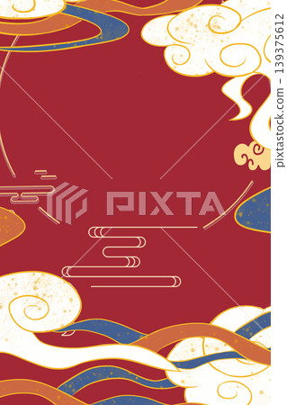 Chinese trendy style Oriental aesthetic illustration Chinese trendy style Oriental aesthetic illustration 139375612
