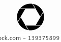 Simple black camera shutter icon representing photography and focus. A clean and minimalist black camera shutter icon design. Perfect for photography, media, focus, lens, and creative projects. Simple black camera shutter icon representing photography and focus. A clean and minimalist black camera shutter icon design. Perfect for photography, media, focus, lens, and creative projects. 139375899