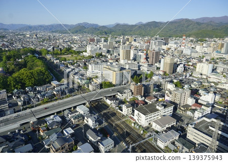 Cityscape: Panoramic view of Yamagata City Cityscape: Panoramic view of Yamagata City 139375943