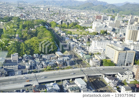 Cityscape: Panoramic view of Yamagata City Cityscape: Panoramic view of Yamagata City 139375962