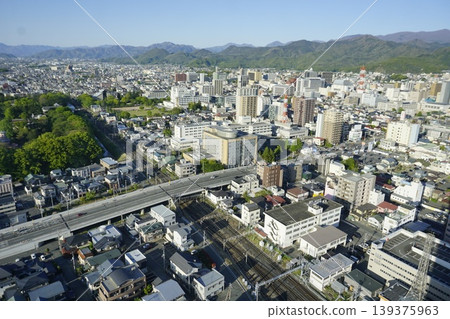 Cityscape: Panoramic view of Yamagata City Cityscape: Panoramic view of Yamagata City 139375963