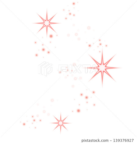 紅色閃爍的光芒和發光粒子 紅色閃爍的光芒和發光粒子 139376927