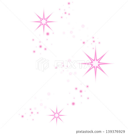 Vibrant pink, sparkling light and glittering particles 139376929