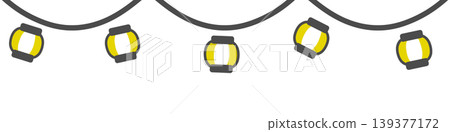 Yellow lantern garland Yellow lantern garland 139377172