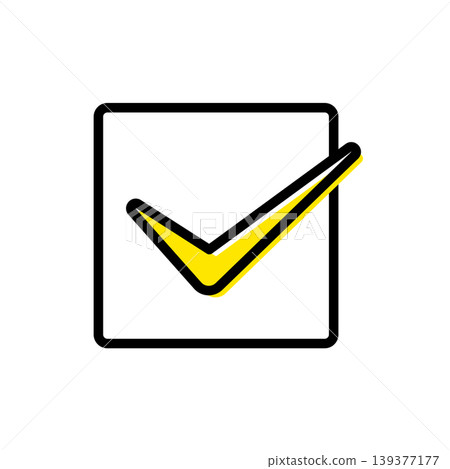 Illustrations of checkboxes that can be used in business. 139377177