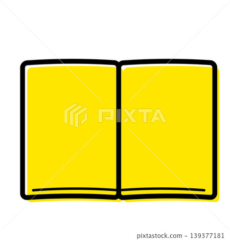 可用於商務簡報和文件的開啟的書本插圖。 可用於商務簡報和文件的開啟的書本插圖。 139377181