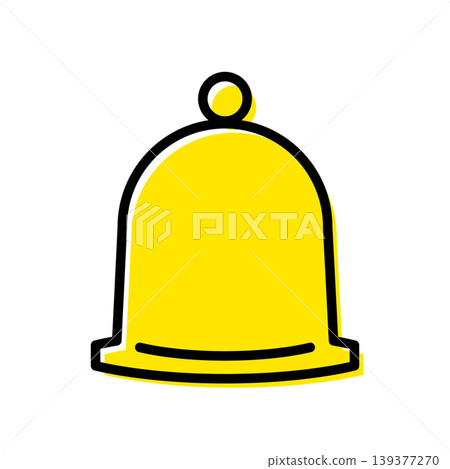 Business icon illustration depicting a call bell. 139377270