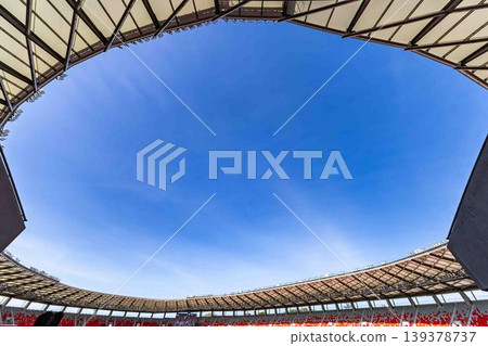 Looking at the blue sky from Paloma Mizuho Stadium Looking at the blue sky from Paloma Mizuho Stadium 139378737