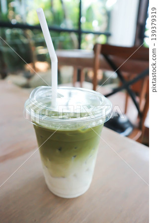 iced green tea, iced green tea latte or iced matcha or iced matcha green tea or iced matcha green tea latte 139379319