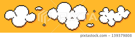 Pixel art cloud. 139379808