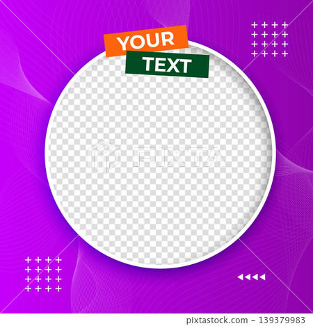Social media business post banner with image space. Social media business post banner with image space. 139379983
