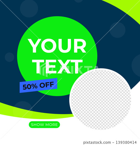 Social media business post banner with image space 139380414
