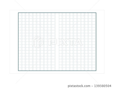 Illustration on 400-character manuscript paper Illustration on 400-character manuscript paper 139380504