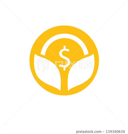 Nature savings logo coin leaf Nature savings logo coin leaf 139380638