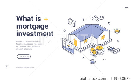 Mortgage Investment And Banking Isometric Banner Vector Illustration Web Template Mortgage Investment And Banking Isometric Banner Vector Illustration Web Template 139380674