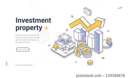 Investment Property And Finance Isometric Banner Vector Illustration Web Template Investment Property And Finance Isometric Banner Vector Illustration Web Template 139380676