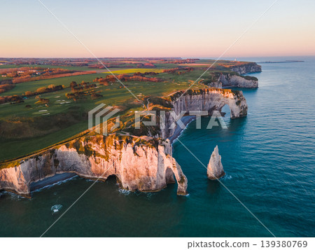 Cliffs and Waters of Etretat 139380769