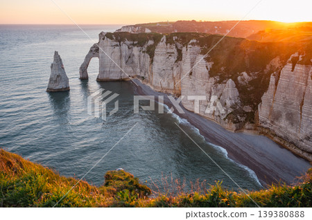 Cliffs and Waters of Etretat 139380888