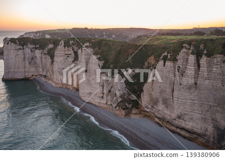 Cliffs and Waters of Etretat 139380906