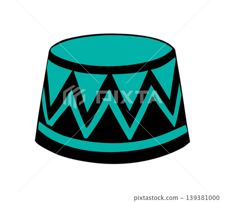 Vector drawing. Round circus stand Vector drawing. Round circus stand 139381000