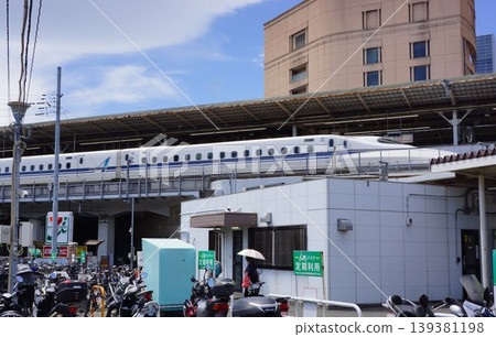 神奈川縣橫濱市港北區新橫濱站篠原出口附近景色 139381198
