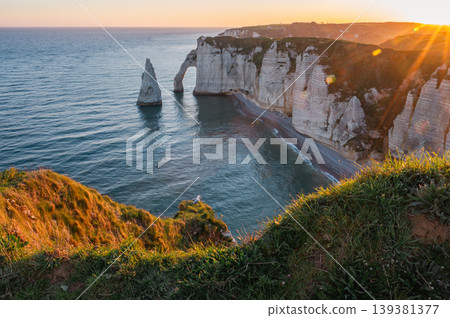 Cliffs and Waters of Etretat 139381377