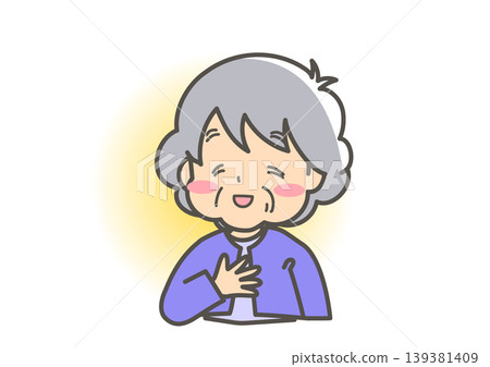 老年婦女感到安全 老年婦女感到安全 139381409