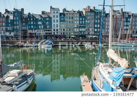 Charming street in Honfleur, Normandy, France Charming street in Honfleur, Normandy, France 139381477