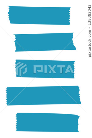 Hand-drawn style masking tape vector set 139382042