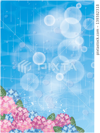 Summer rainy season: Hydrangea scenery Summer rainy season: Hydrangea scenery 139382318